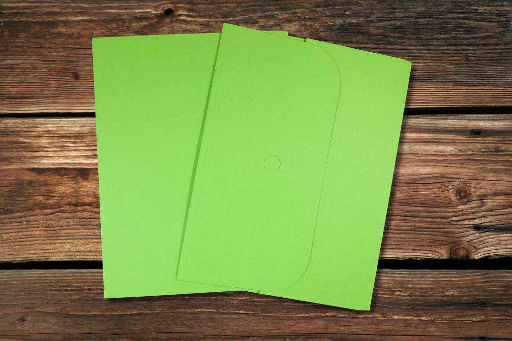 Odnungsmappen 320x245 mm Intensivgrün 320 g/qm